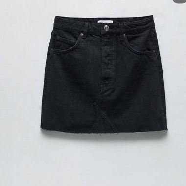 Gonna in denim nera