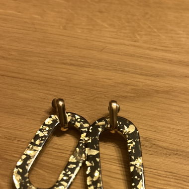 Ohrringe Gold-Schwarz