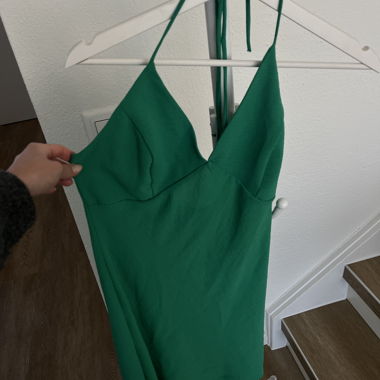 Green Neckholder Mini Dress Lovely Day