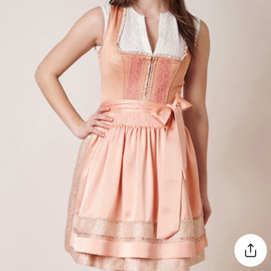 Original Krüger Dirndl salmon-colored
