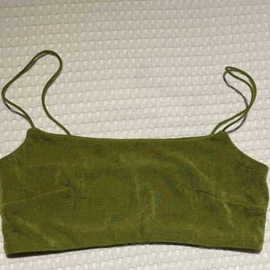 Cider: green crop top 