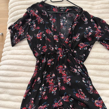 Black Floral Jumpsuit