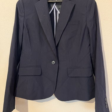 Blazer sombre à rayures