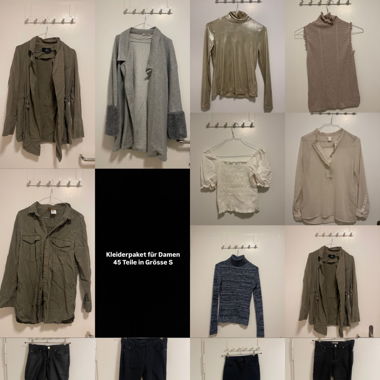 Kleiderpaket für Damen – 45 Teile in Grösse S
