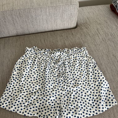 Kurze Leinenhose
