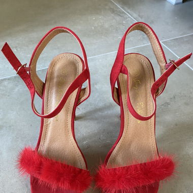 Sandalen Rot