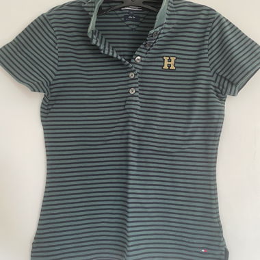 black green polo shirt