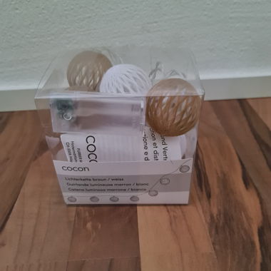 Guirlande lumineuse Marron / Blanc