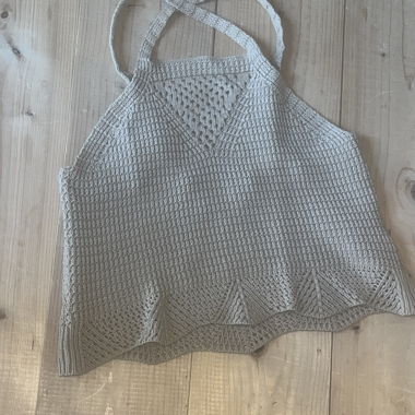 Top estivo lavorato a maglia