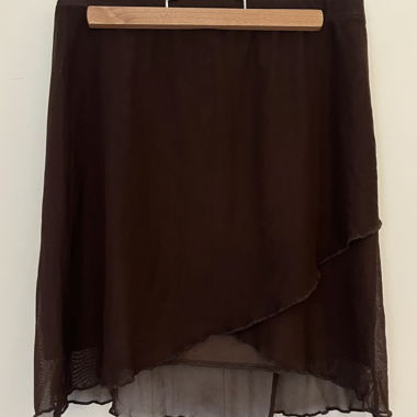Brown Voile Skirt