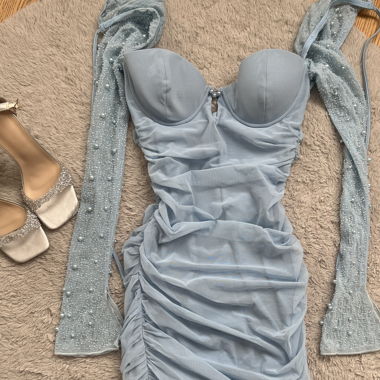 robe oh polly bleue