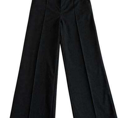 Black wide-leg trousers