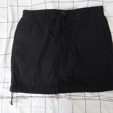 Black Cargo Skirt
