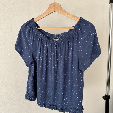 Blusa blu a pois C&A, S-M