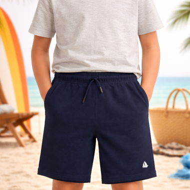 Marineblauer Kinder-Shorts