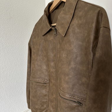 vintage leather jacket (faux leather)