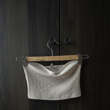 Nelly ribbed bandeau top