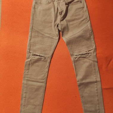 Jeans Beige Bershka 38 EUR Skinny Fit