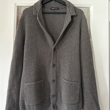 Grey knit vest