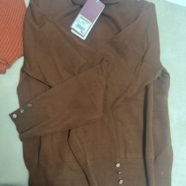 Brauner Rollkragenpullover