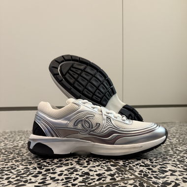Chanel Runners weiss/silber