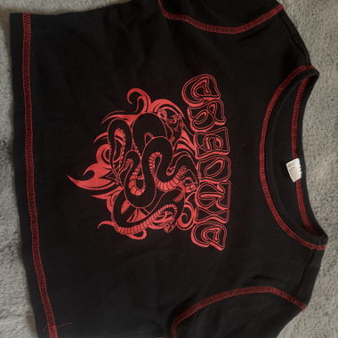 T-shirt Dragon nero/rosso