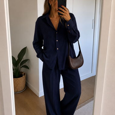 Completo blu navy
