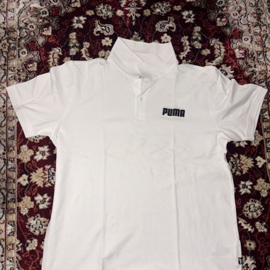 White Puma polo shirt