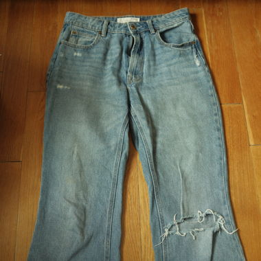 Jean denim bleu clair délavé Stadivarius