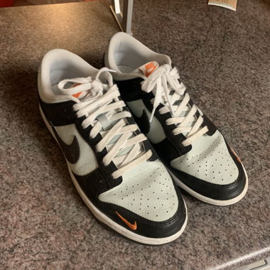 Nike Dunk Low white and black EU 45