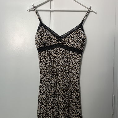 Leoprint dress/nightdress