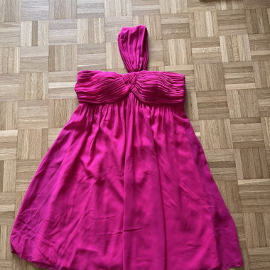 Pink strapless dress