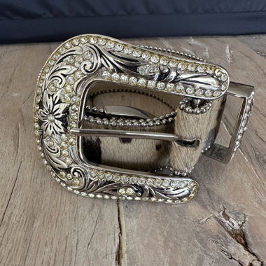 Belt with rhinestones