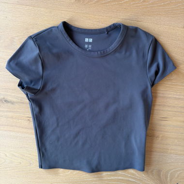 T-shirt de sport Uniqlo gris