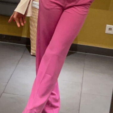 Pink tailored trousers