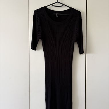 Robe en maille Forever 21 noire M