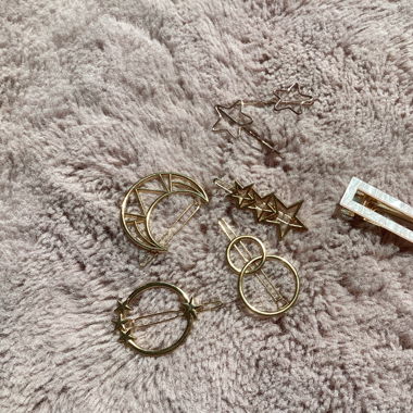 Haarklammer, Ringe, Halskette