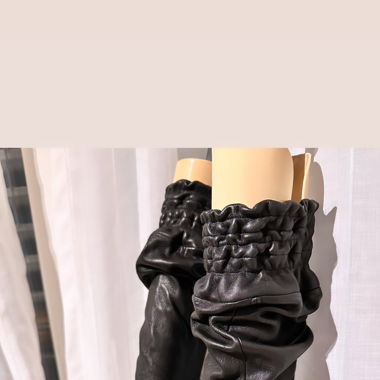 Solf cow leather Slouchy Boho boots made in Japan