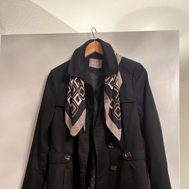 Black Trench Coat/ Jacket