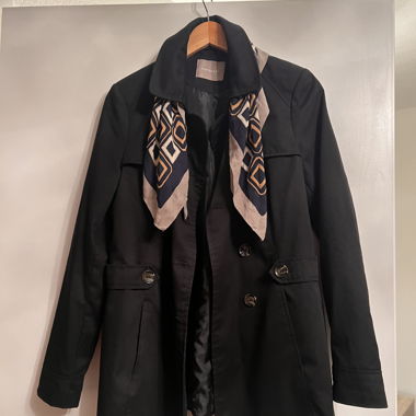 Trench-coat noir / veste