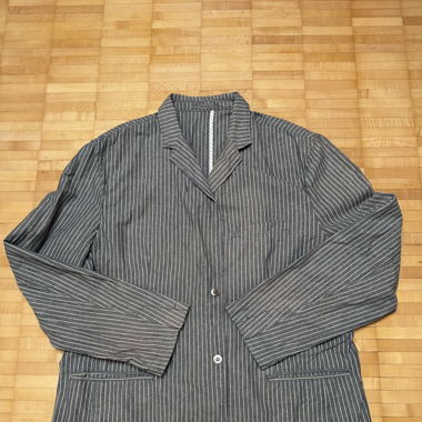 Cotton Grey Stripes Blazer
