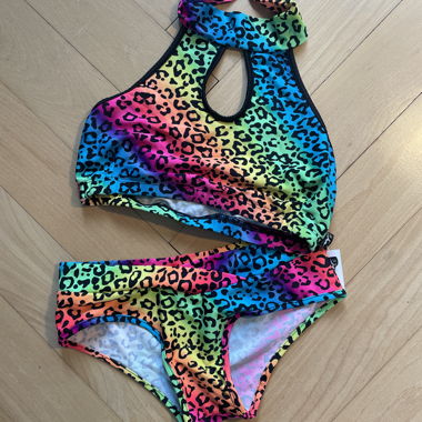 Pole dance set leopard rainbow