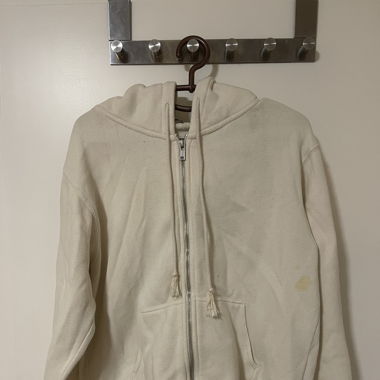 Weisse Pullover Jacke