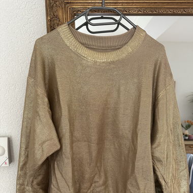 Pull en maille doré 