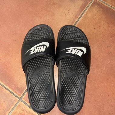 Black Nike Slides