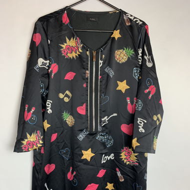RIANI Kleid Rockabilly, Gr. 40, schwarz bunt