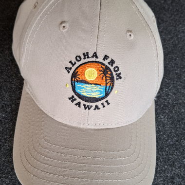 Beige Hawaii Cap