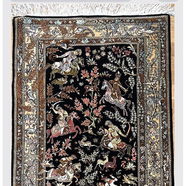 Oriental silk rug
