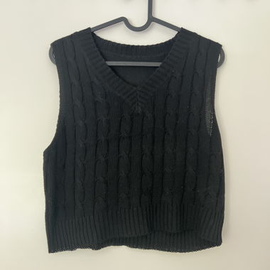 black light sweater knit vest