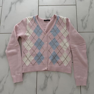 Rosa Argyle-Strickcardigan